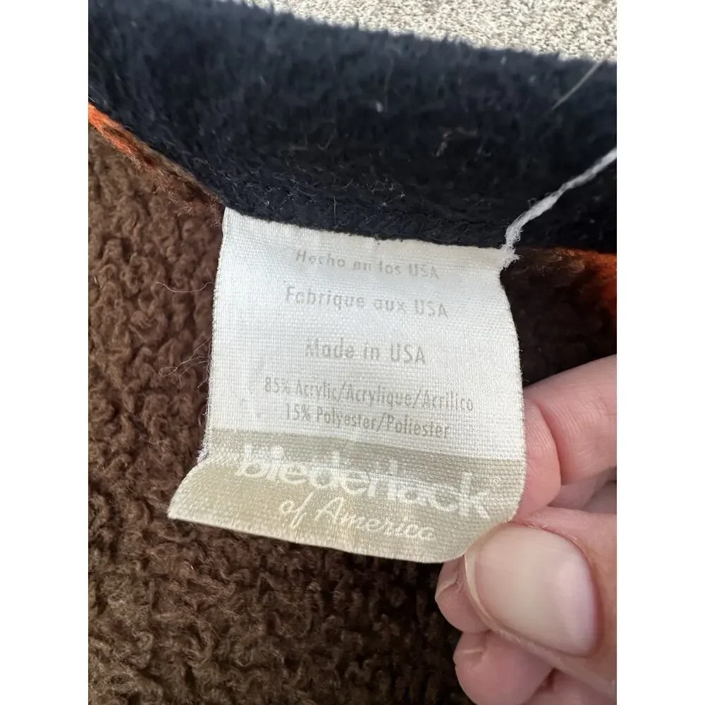 VTG Cleveland Browns Biederlack Blanket Throw Stadium 55”x 47” USA Made